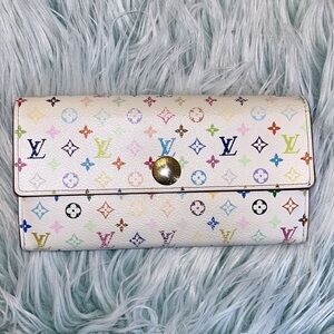 Louis Vuitton white Murikami Wallet
